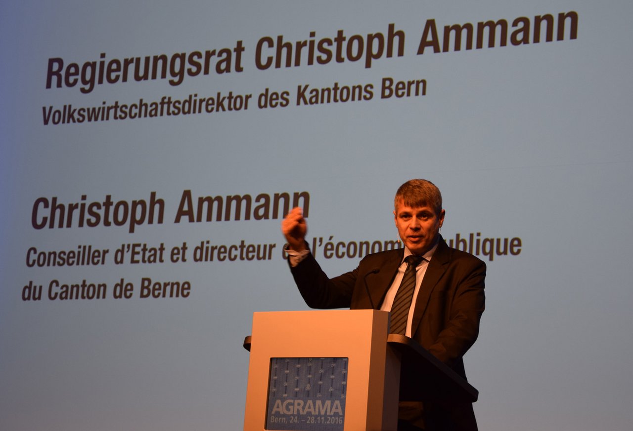 Der Berner Regierungsrat Christoph Ammann outete sich als Maschinenfan.