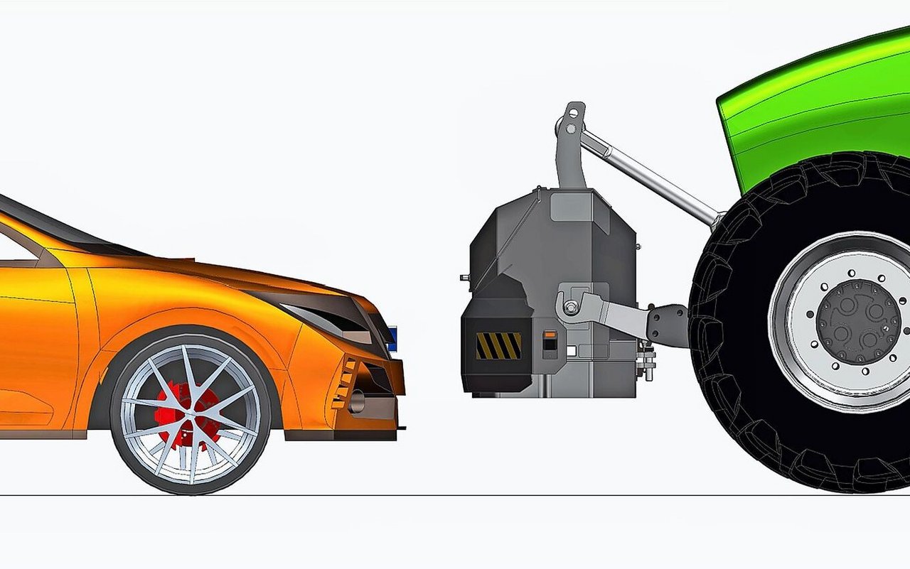 Das Ziel der Konstruktion: Betroffene sollen im Falle einer Kollision mit einem Traktor besser geschützt werden.