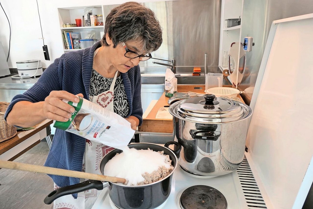 Valentina Zanolari, Bäuerin im Puschlav.