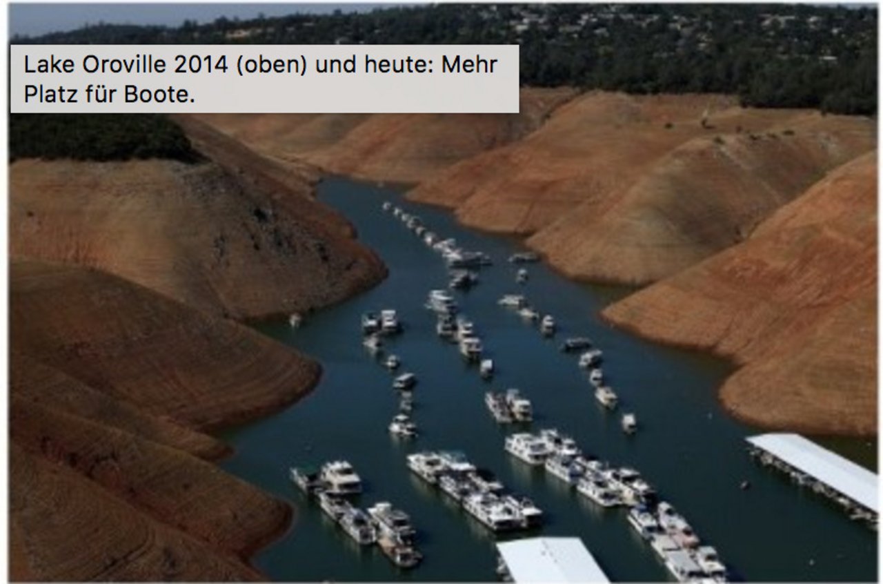 Der Lake Orwell 2014: nicht so viel Platz für Boote. (Bilder Bluewin)