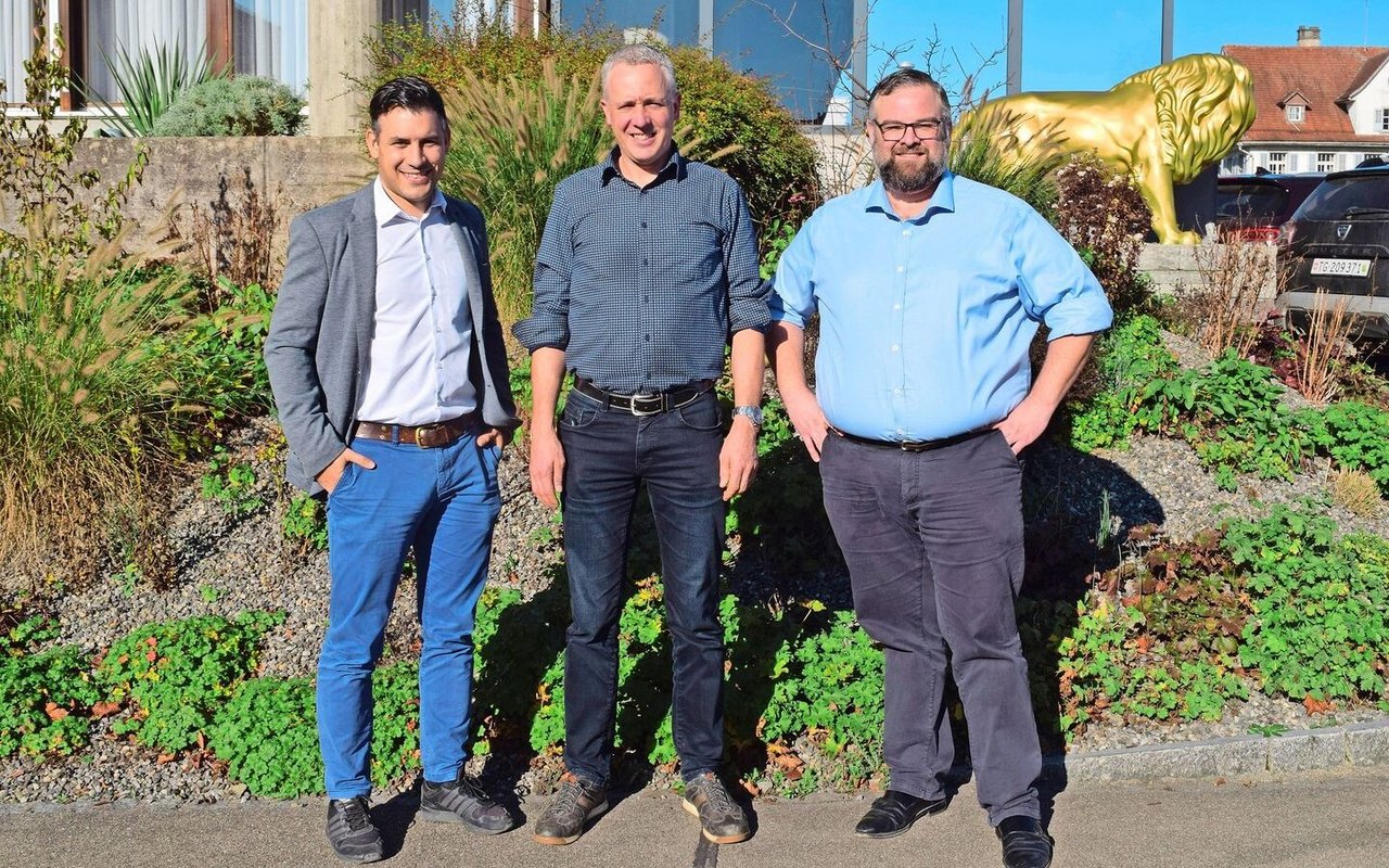 Florian Sandrini (l.), Leiter Pflanzenschutz, mit Andreas Braun, Präsident Basiskonferenz, der die Tagung leitete.