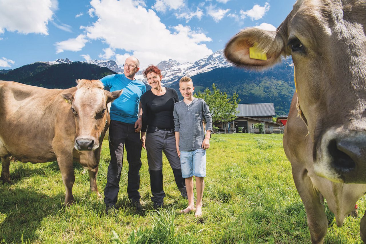 Franz und Doris Herger mit Sohn Nino. (Bilder: Marion Nitsch)