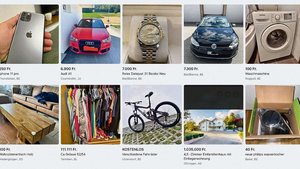 Vom iPhone über den schnittigen Audi, den schönen Holztisch oder das sportliche Fahrrad: All diese Waren wechseln über Online-Marktplätze wie den Facebook-Marketplace (im Bild) den Besitzer. Manchmal nicht ohne störende Nebengeräusche.