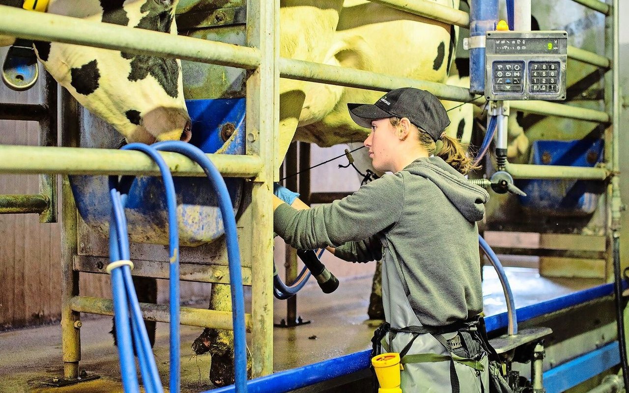 Immer mehr Frauen wollen Landwirtin werden. Der Anteil an den Lernenden liegt je nach Kanton teils schon bei 20 Prozent. Das Bild zeigt Jasmin Kretz aus Schongau, die dieses Jahr Lehrling des Jahres wurde. 