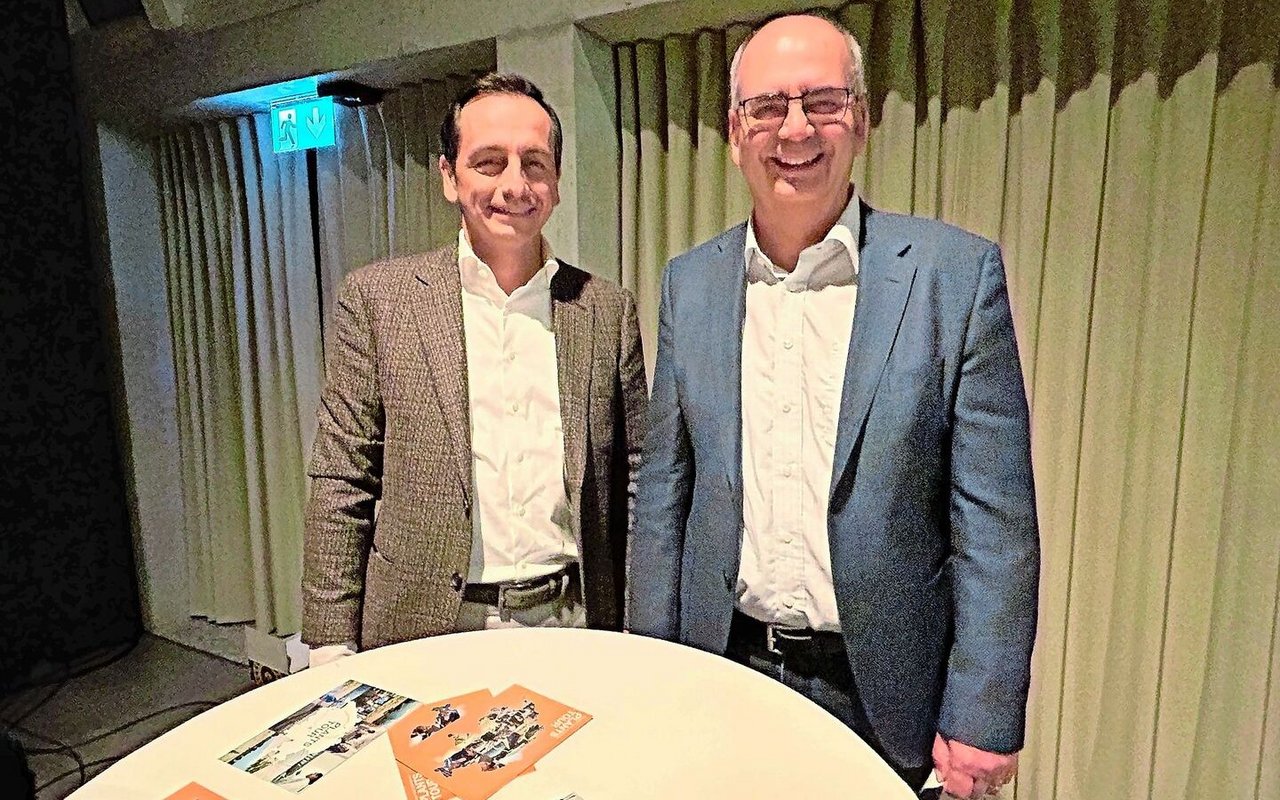 Gastgeber waren Länderpräsident Syngenta Schweiz Roman Mazzotta (l.) und Stefan Odermatt (Syngenta Agro AG).