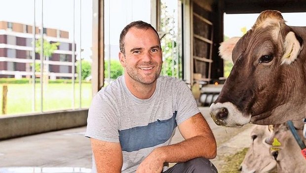 Dank seiner Nähe zur urbanen Bevölkerung kann Adrian Annen für die Landwirtschaft viel Aufklärungsarbeit machen.