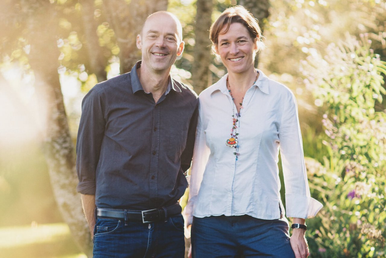 Stephan Aeschlimann Yelin und Ursula Yelin betreiben gemeinsam die Firma Gartenwerke. (Foto: Martin Friedlich)