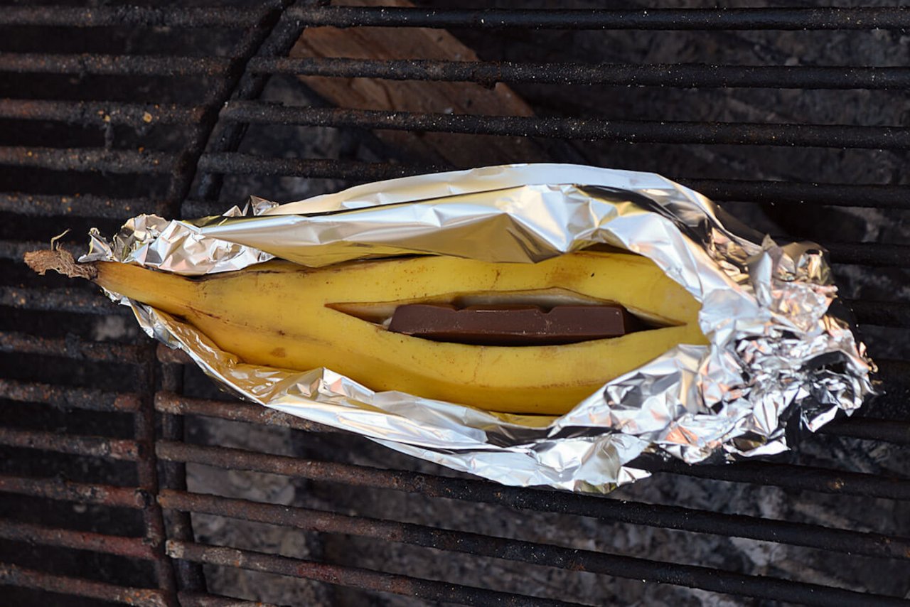 Schoggi-Banane vom Grill (Foto: Pia Bertsch)