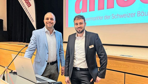 Suisag-Geschäftsführer Matteo Aepli (l.) befürchtet, dass die Zuchtbeiträge sinken werden. Der Anicom-Regionalverantwortliche Julius Jordi (r.) sorgt sich um den Fleischkonsum.