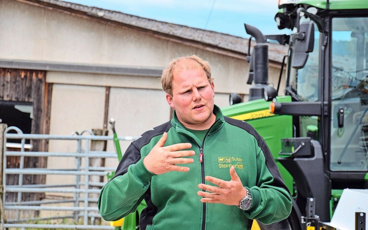 Der Steinhof der Familie Suter war Gastgeber für den Syngenta-Feldtag. Michael Suter ist als einziger Schweizer Landwirt am Napa-Projekt zur Biodiversitätsförderung beteiligt.