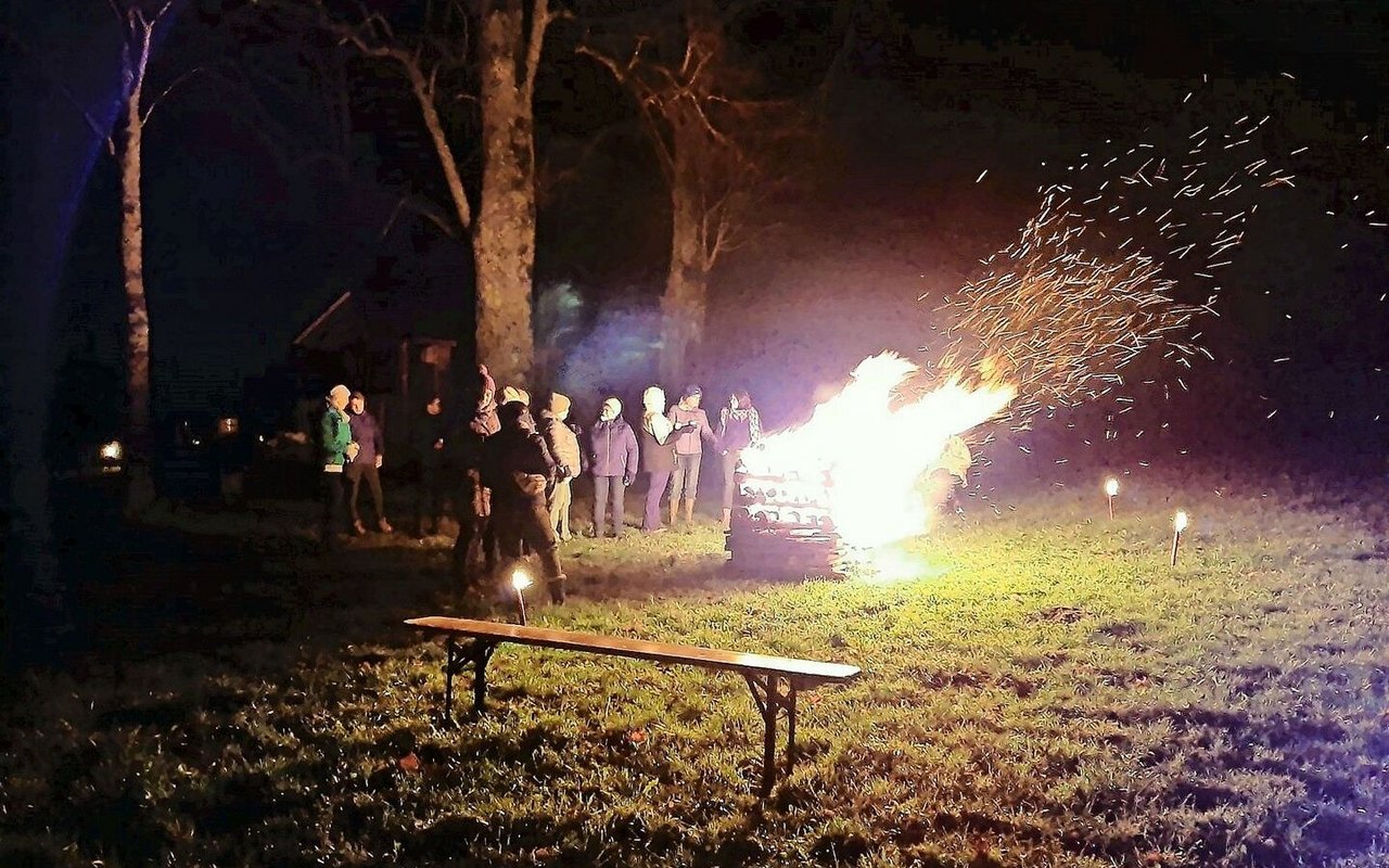 Die Adventsfeuer an den vier Standorten sorgten für eine feierliche Atmosphäre.